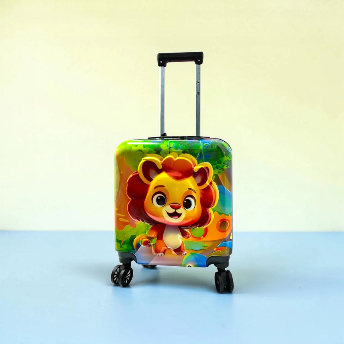 Lion 3D Square Luggage
