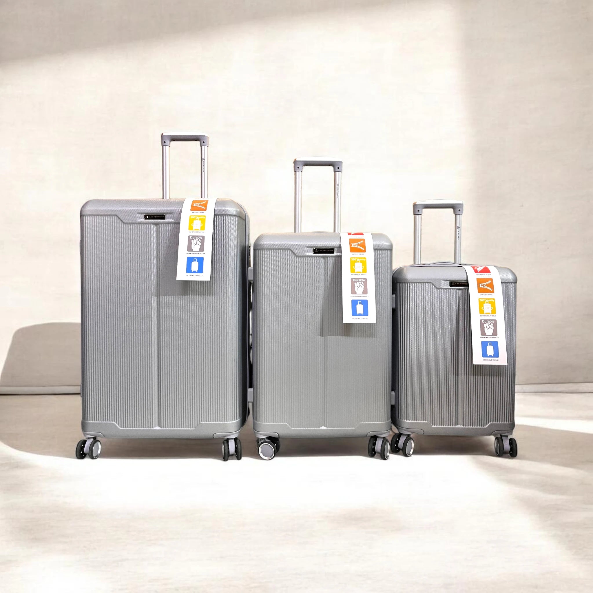 Leader Travel Suitcase Fibre