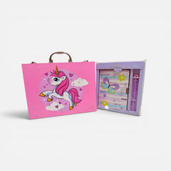 Unicorn Breifcase Art Kit For Kids With Free Gift