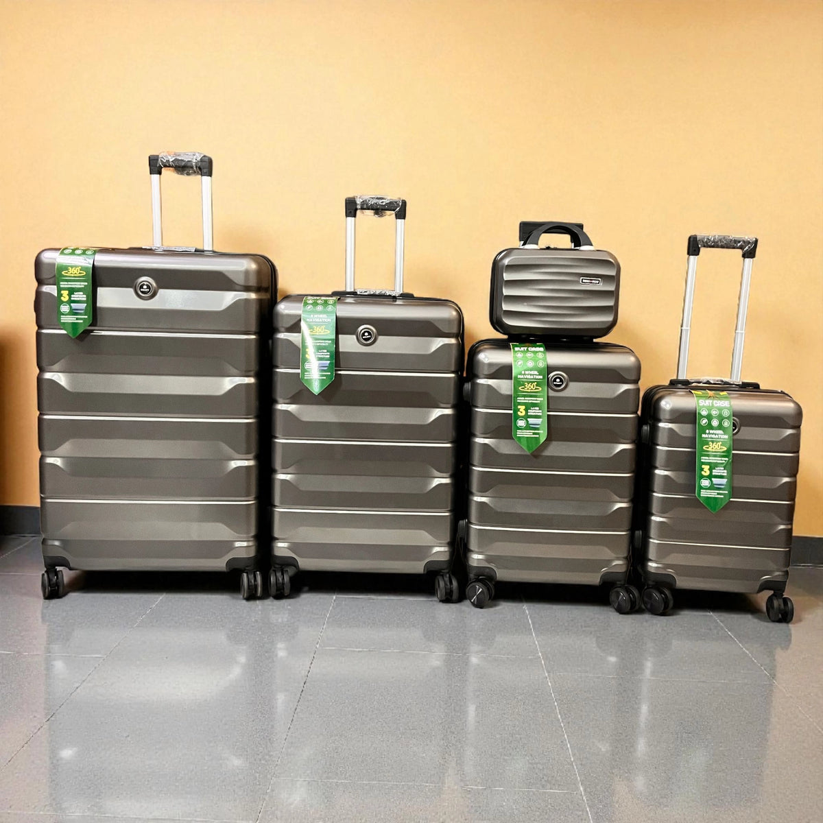 Delseey Travel Luggage Suitcase Grey