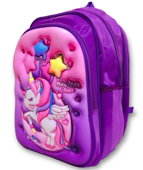 Unicorn School Bag School Bag for Grade 1 – 3D Design