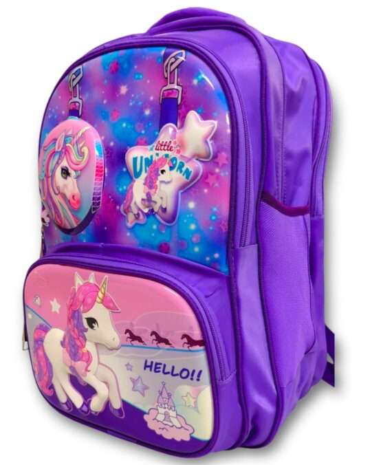 Unicorn School Bag for Grade 3, 4 & 5 (18 inches)