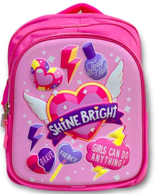 Pink Dreamer 3D School Bag – 16″ for Grade 1