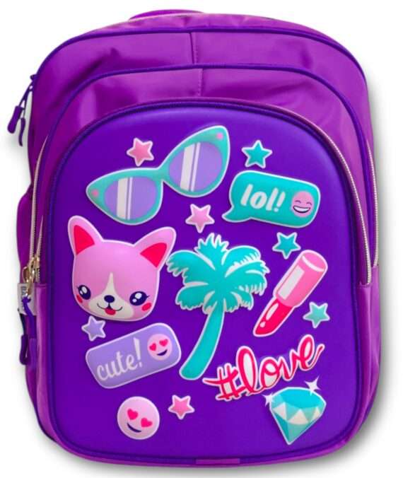 Girls Sparkle School Bag For Grade 1 “16 Inches