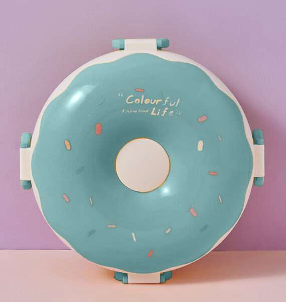 Kids Donut Lunch Box Green