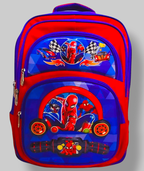 SpiderMan Theme School Bag For Grade 4 to 6