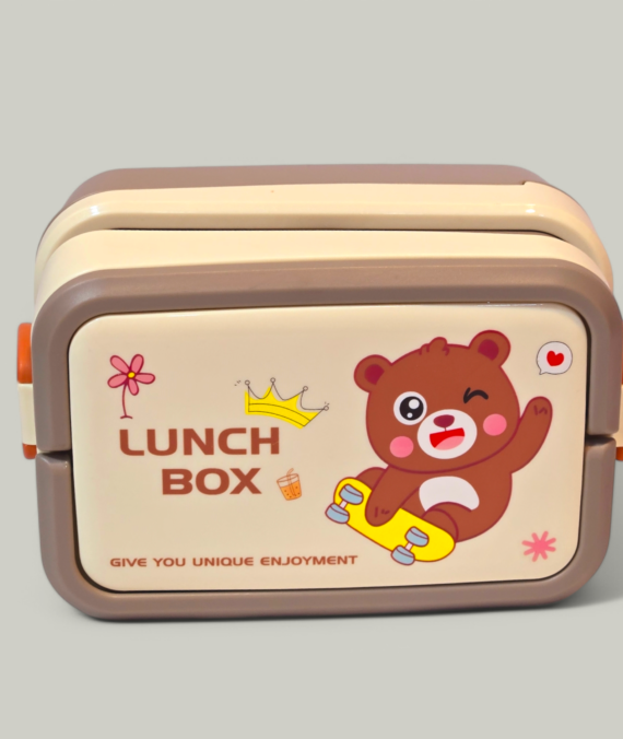Bear 1500ML Cute Lunch Box  School Kids Plastic Bento Box Microwave Food Box