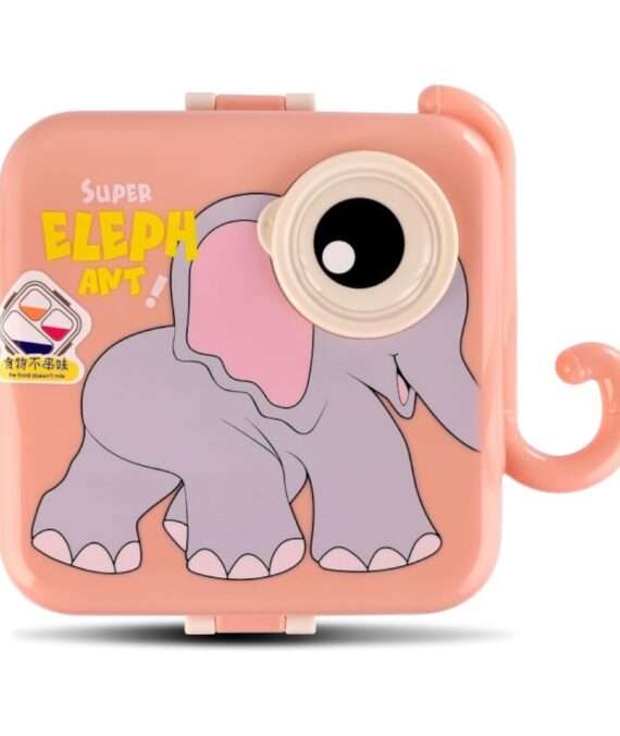 Elephant Designed Stainless Steel Individual Steal Lunch Box