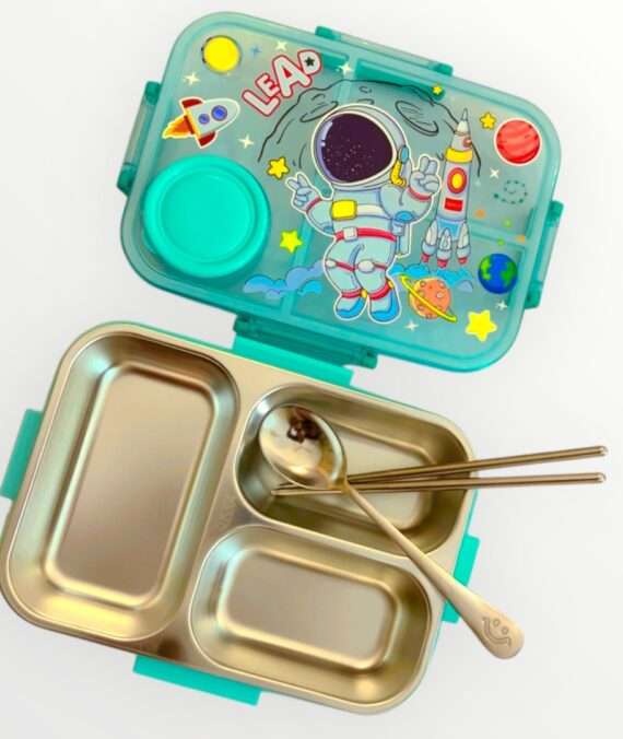 SpaceMan 750ML stainless Metal Lunch Box By Vest