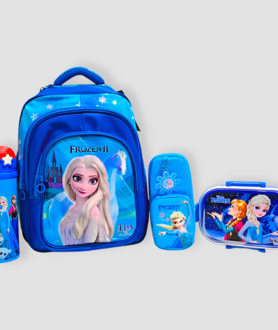 Elsa-Themed School Bag Set For Grade  1