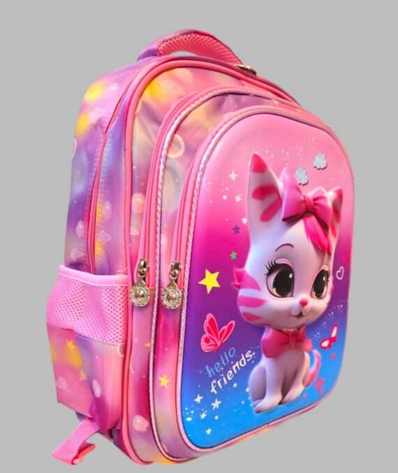 Cat-Themed 16-Inch School Bag Set