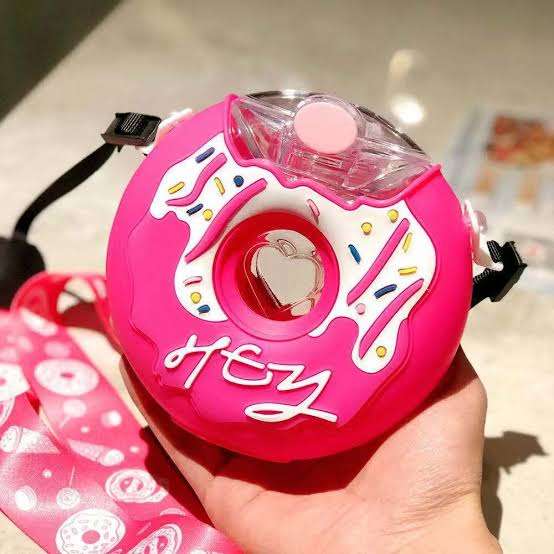 Pink Donut Water Bottle