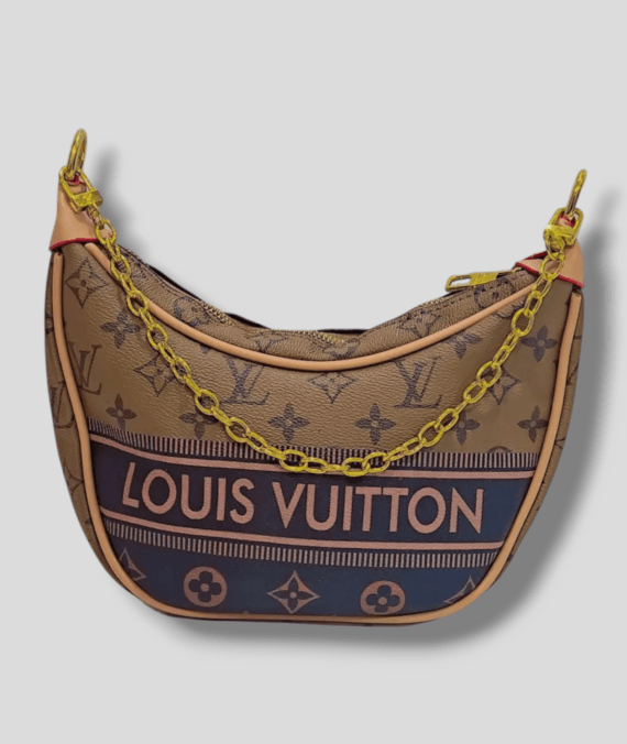 Elegant Link Chain PU Leather Handbag