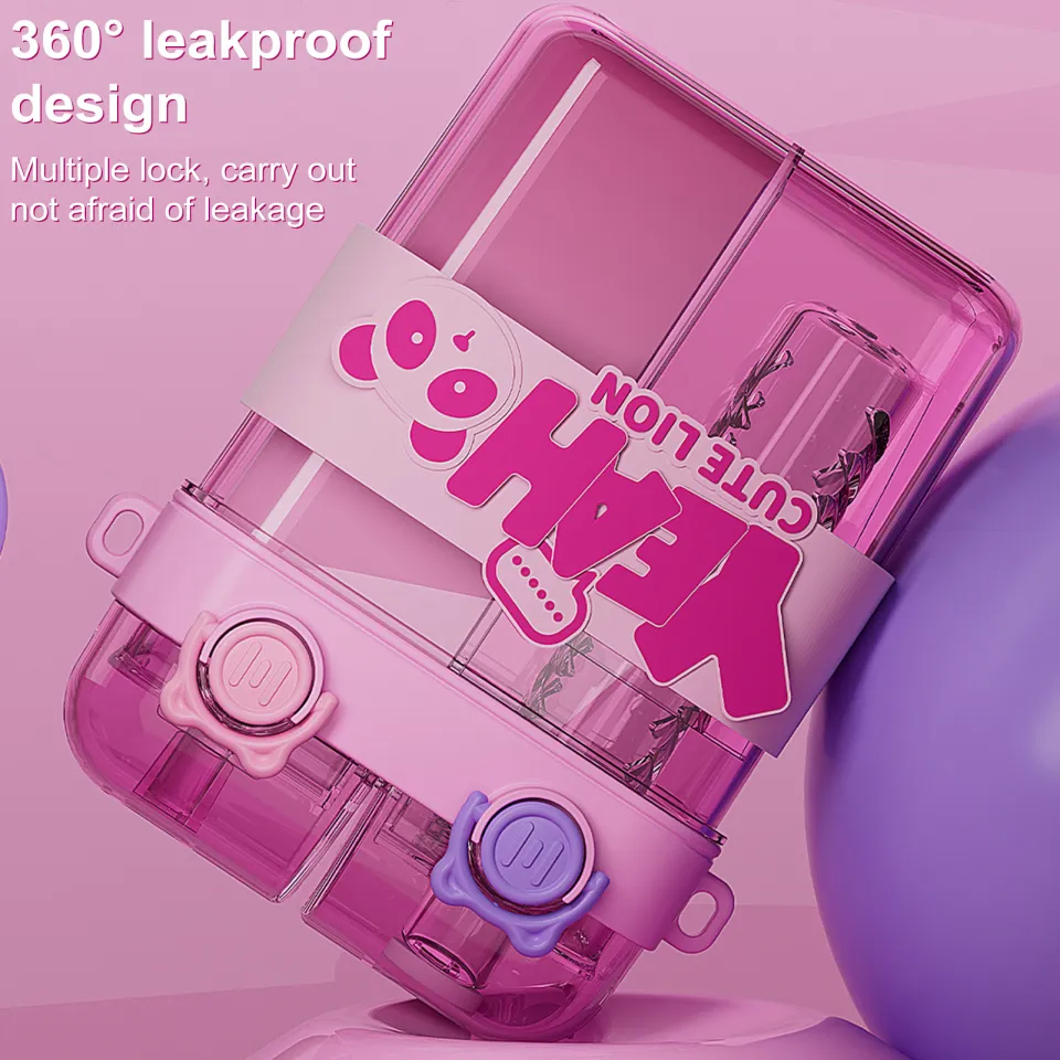 Hydro Duo – Double Chamber Water Bottle with Straw & Sport Lid, Leakproof