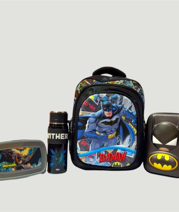 Batman School Bag Set for Kids (KG-Grade 1)