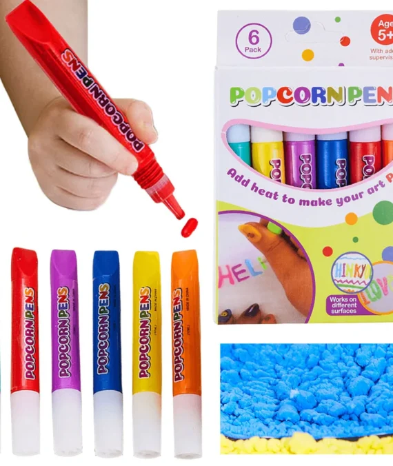 3D Magic Popcorn Pens for Puffy Art