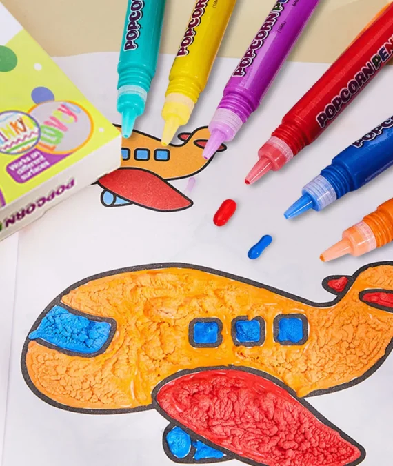3D Magic Popcorn Pens for Puffy Art