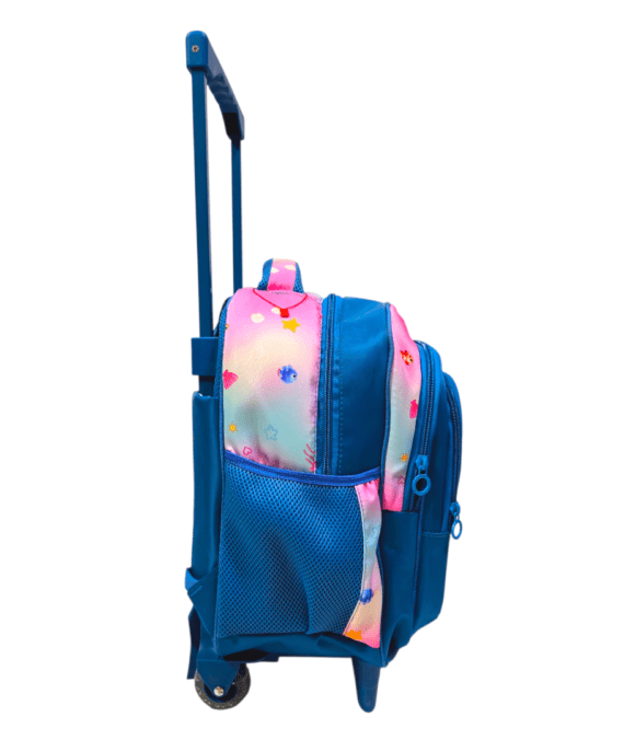 Mermaid School Trolley Bag for Kids Grade 1 & KG